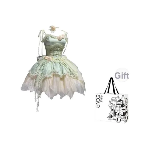 ECNR Светло-зеленая сумка для покупок, женские слиплатья