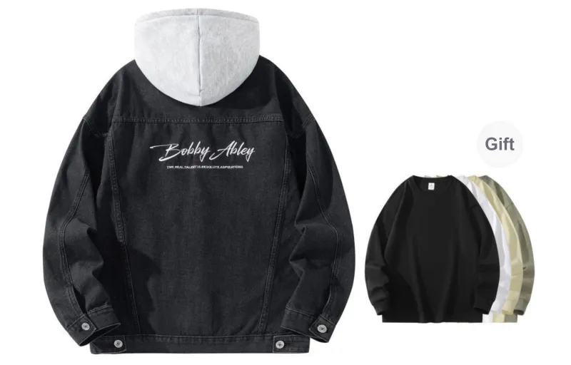 BOBBY ABLEY Denim Jacket Unisex-11