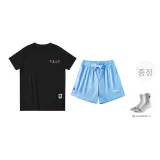 블루+블랙 시그니처 반팔 (양말 증정)