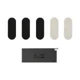 5-Pack No-Show Socks for Women (Black *3+White *2)
