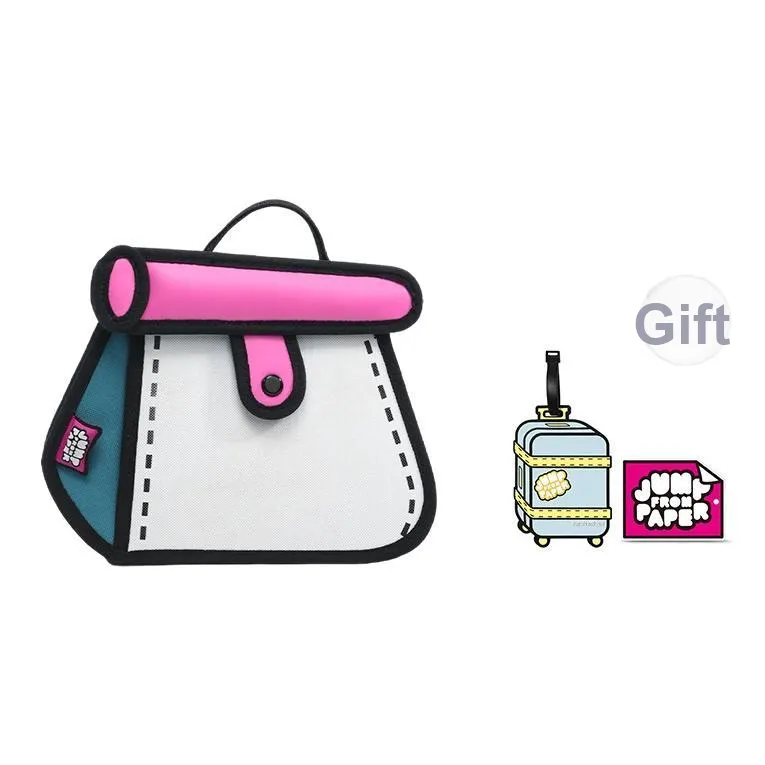 JumpFromPaper Сумка через плечо из синтетической кожи и полиэстера женская заливно-синего цвета