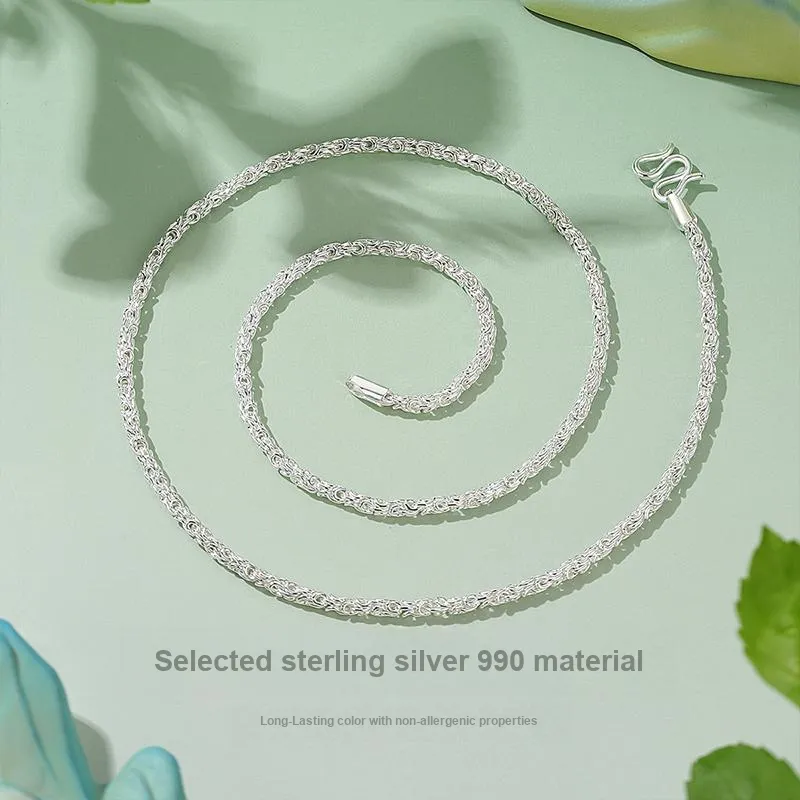 FR Foot Silver 990 Necklaces Unisex-2