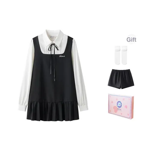 Tokyo Season Длинный рукав Платье Весна-осень Женское Набор в подарочной коробке