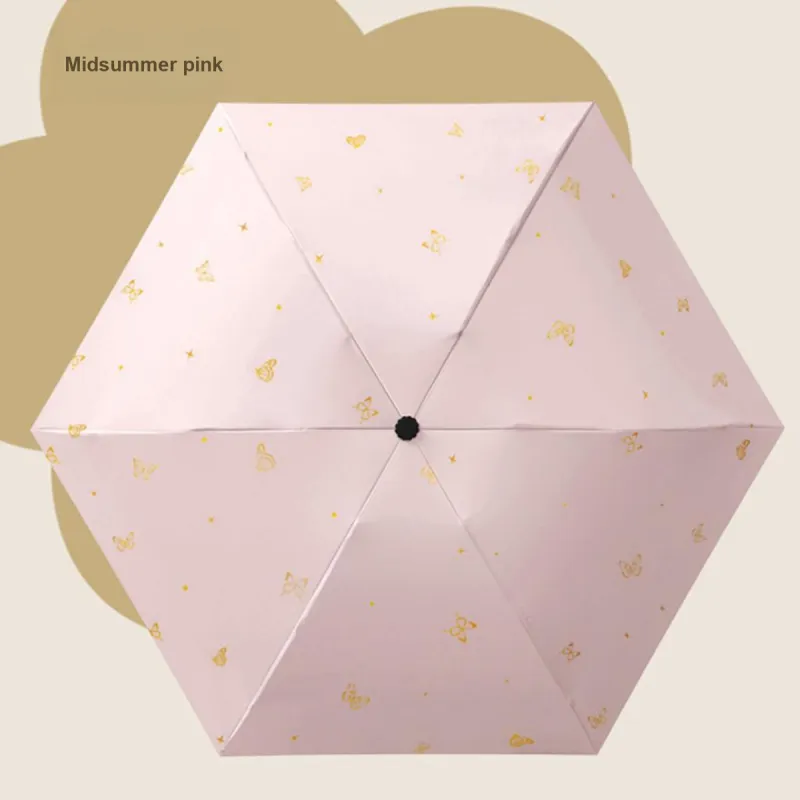 Ten Thousand Months Golden Hook Umbrella With Sunshade-2