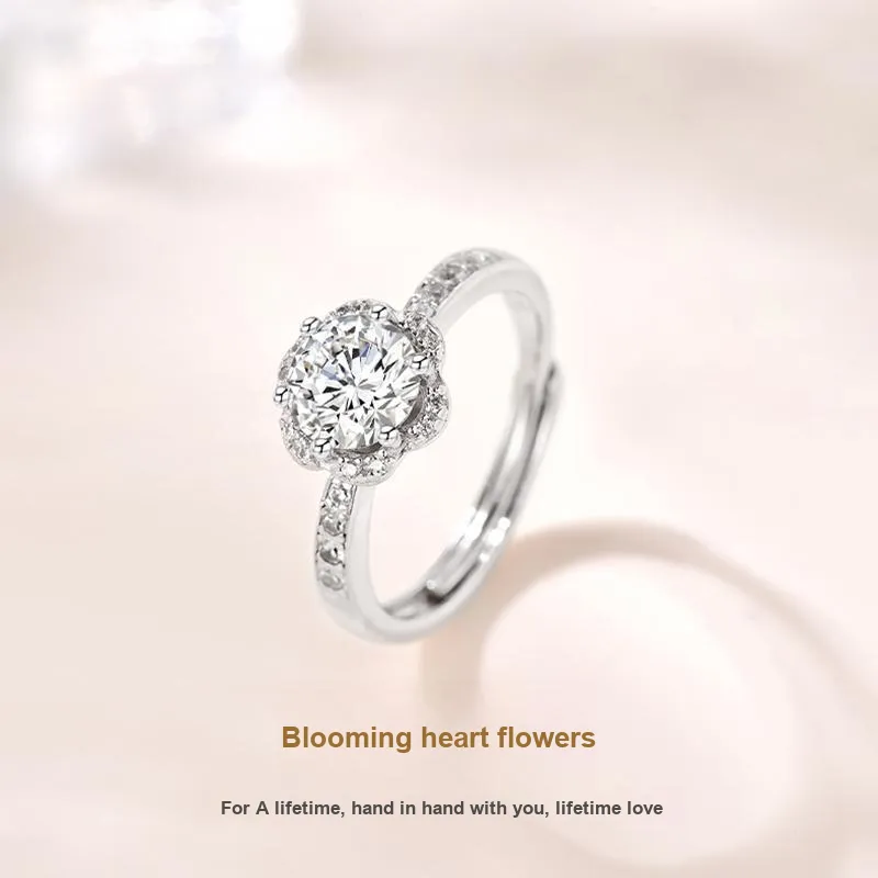 JINLIUFUJIXIANG S925 Silver Rings Women's-2