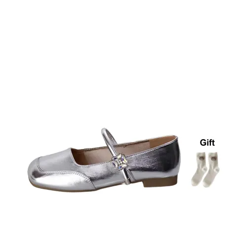 BINGO DUCK Плоская подошва Туфли Мэри Джейн Женские