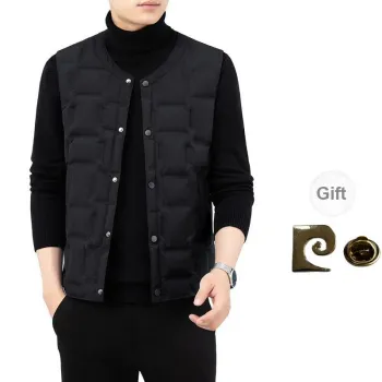 PIERRE CARDIN Vests Men Black