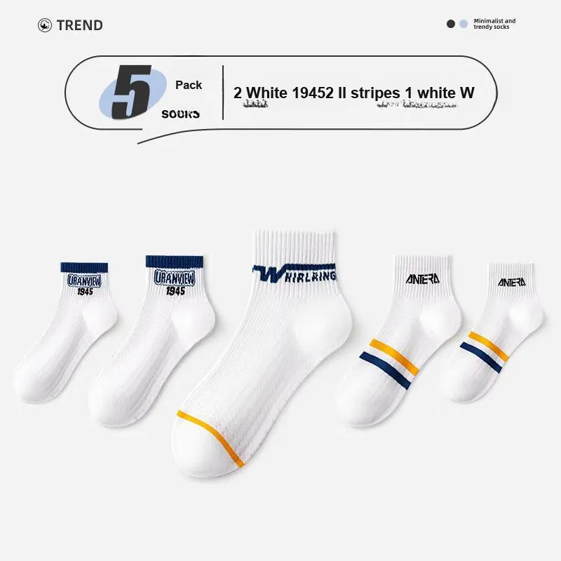 Gentle Welcome Ankle Socks Men's 5 Pack-2