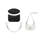 Heart Pearl Decorative Chain 38cm+German Velvet Black Liner