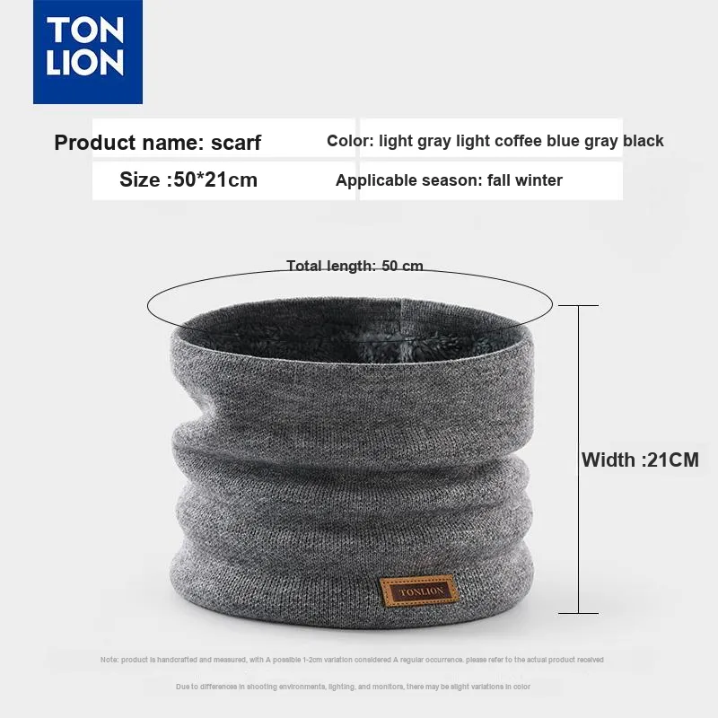 Tonlion Polyester Scarves Unisex-9