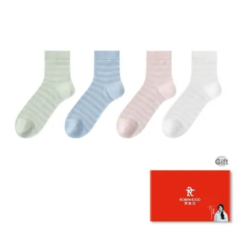 ROBINHOOD Mid Calf Socks Women's Box 4 Pack