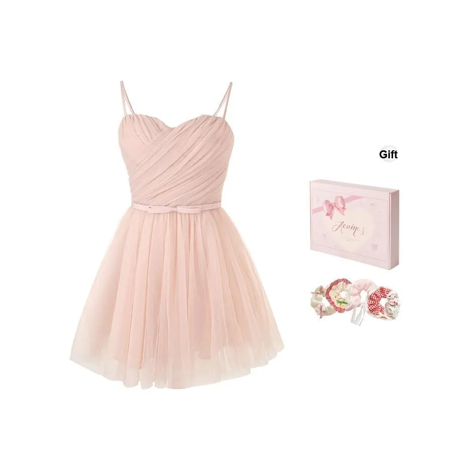 ACAINES Юбка Платье Женское Розовое