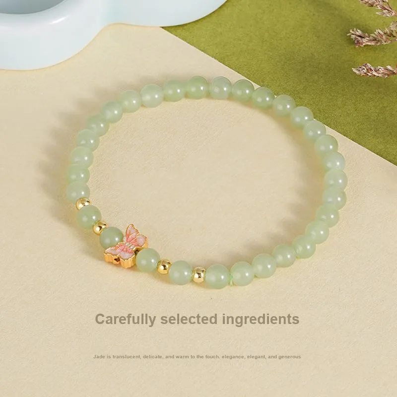WEITIANXUAN Bracelets Pale Greenish White Jade Women's-3