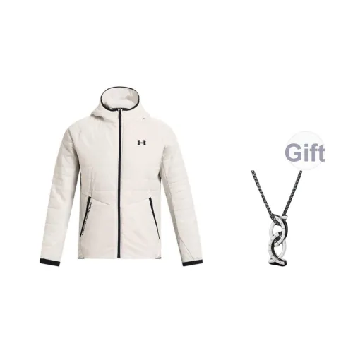 Under Armour Тренчкот Мужской Белый В комплекте с ожерельем