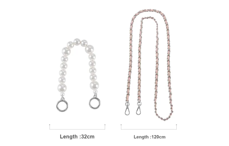 Lan Bao Fan Microfiber Bag Strap Women's Pink, White-64