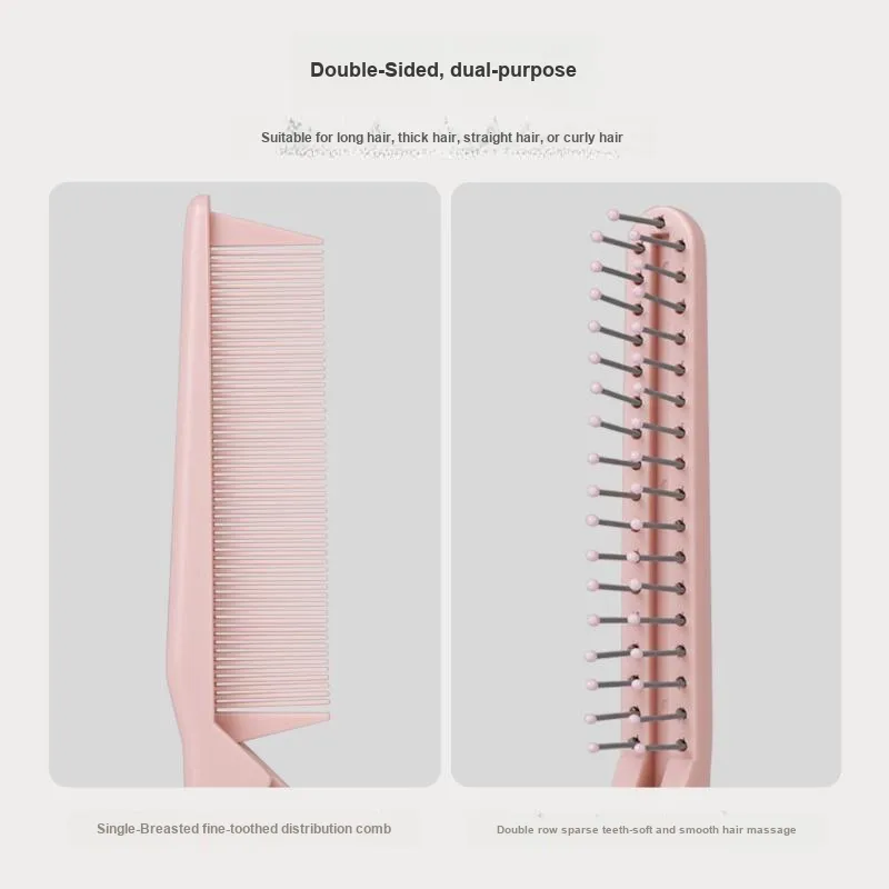 ZHENZI Comb Cleaning Fine Toothed Comb Straight Hair Ponytail-10