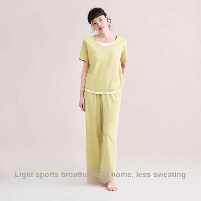 Red Beans At Home Pajama Set Women's-3