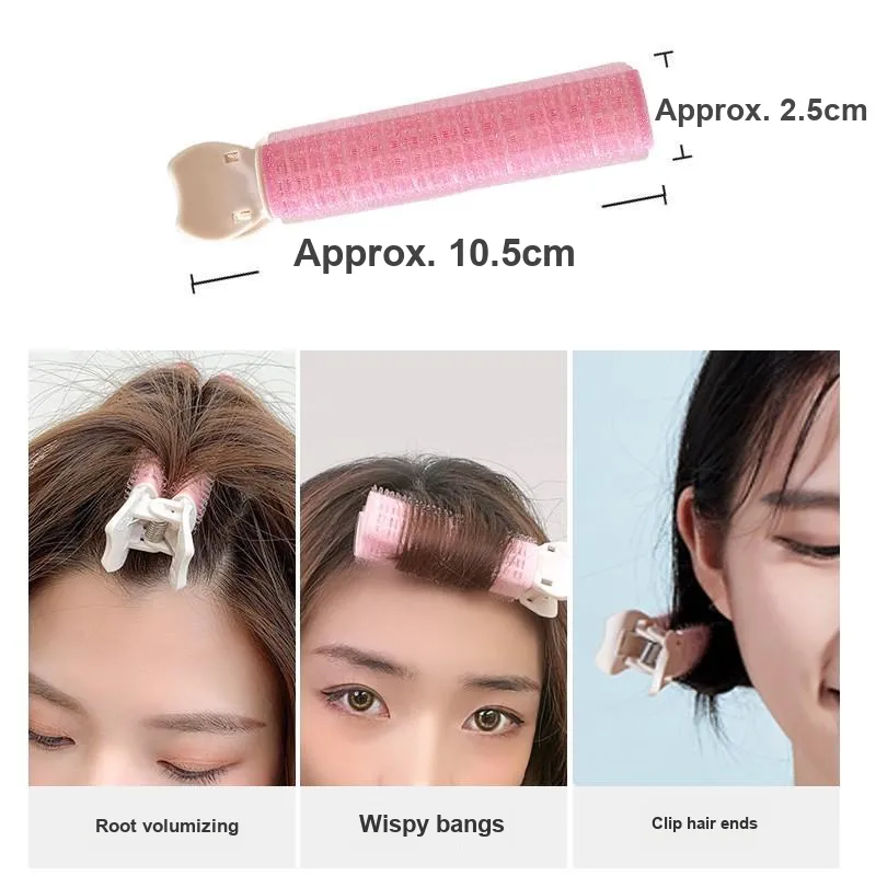 JIAOXUEFEI 3 Root Volumizing Cushion Root Curling Tubes 2 Pcs High Forehead Shaping Hair Clips Bangs Clip Curl-3