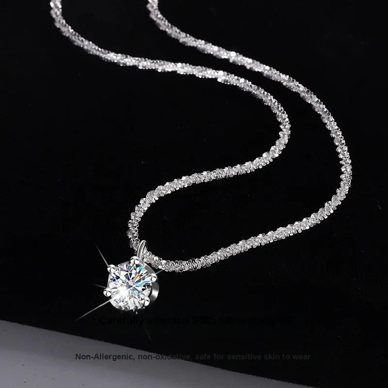 MISS TOOYA S925 Silver Necklaces Women's-2