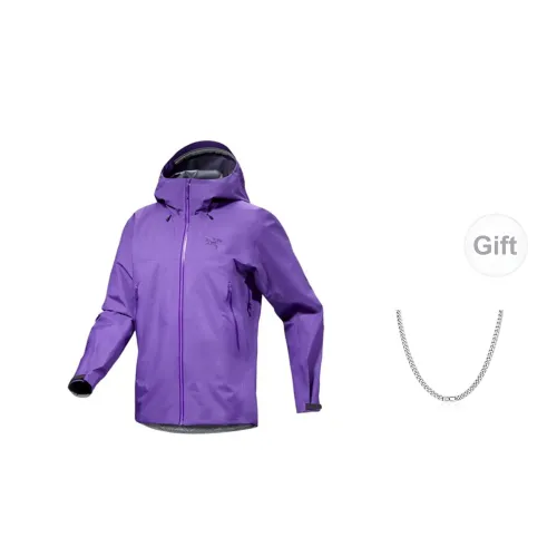 Arcteryx Beta Series Windbreaker Jackets Men Silver Dream Purple