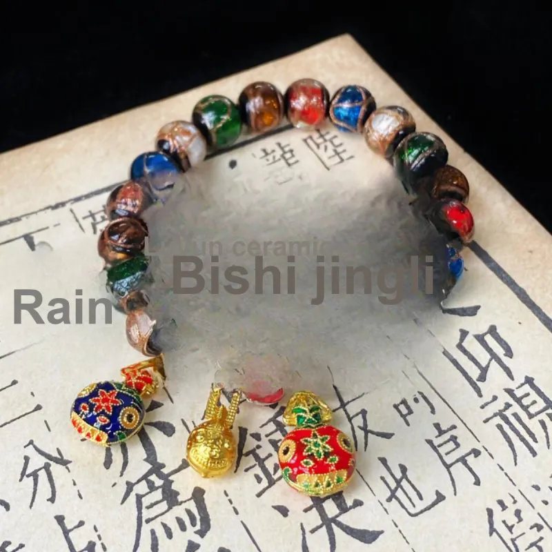 Linguanying Colored Glaze Jade Bracelets Unisex-21