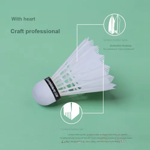 LENWAVE Nylon Shuttlecock 3 Pack Nylon Everyday Shuttlecocks