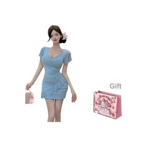 FLIM Короткий рукав Платье Женское Коробка включена