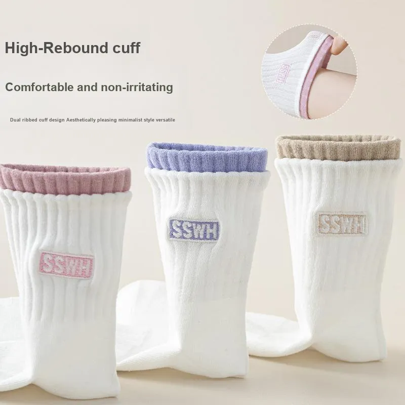 Lan Miao Mid Calf Socks Women's 7 Pack-11