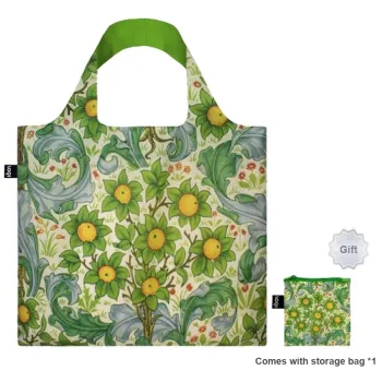 Loqi William Morris Collaboration Recyclable Polyester Shoulder Bag Regular Women's Orchard/Strawberry Thief/Windflower