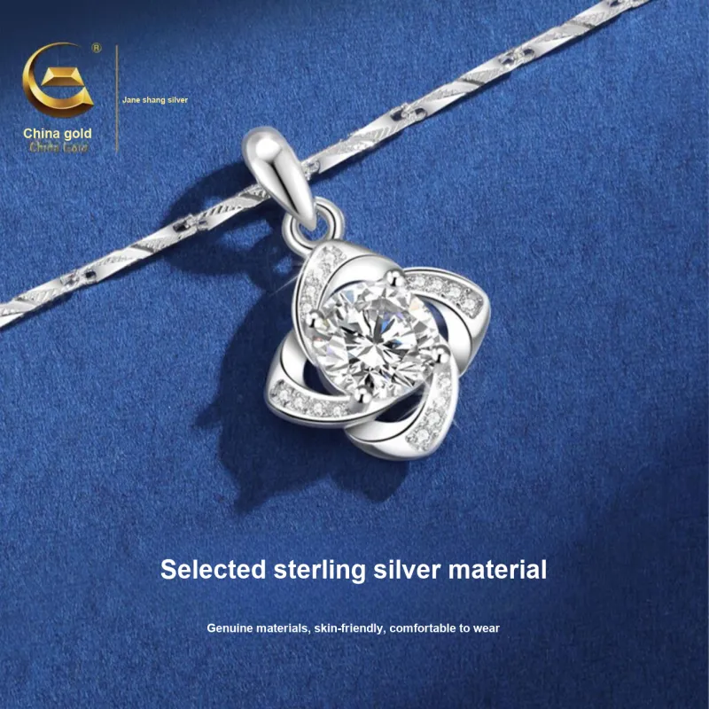 ZSY Silver 925 Necklaces Women's-12