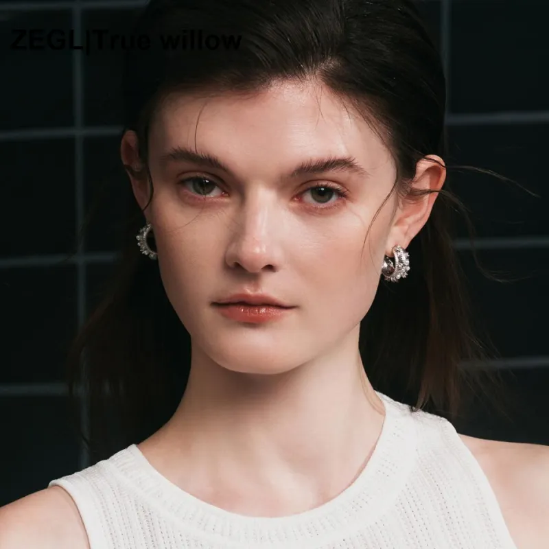 ZEGL Artificial Pearl Earrings Women's-2