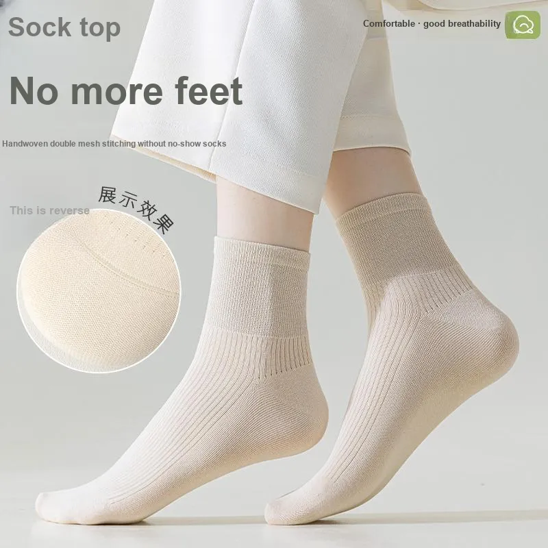 2323 Mid Calf Socks Women's Combo Set-3