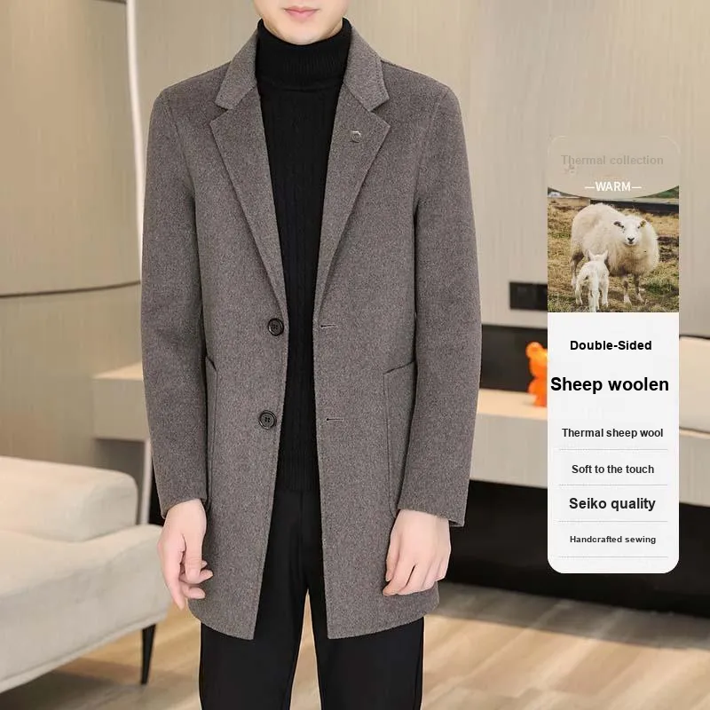 PIERRE CARDIN Woolen Coat Men's-12