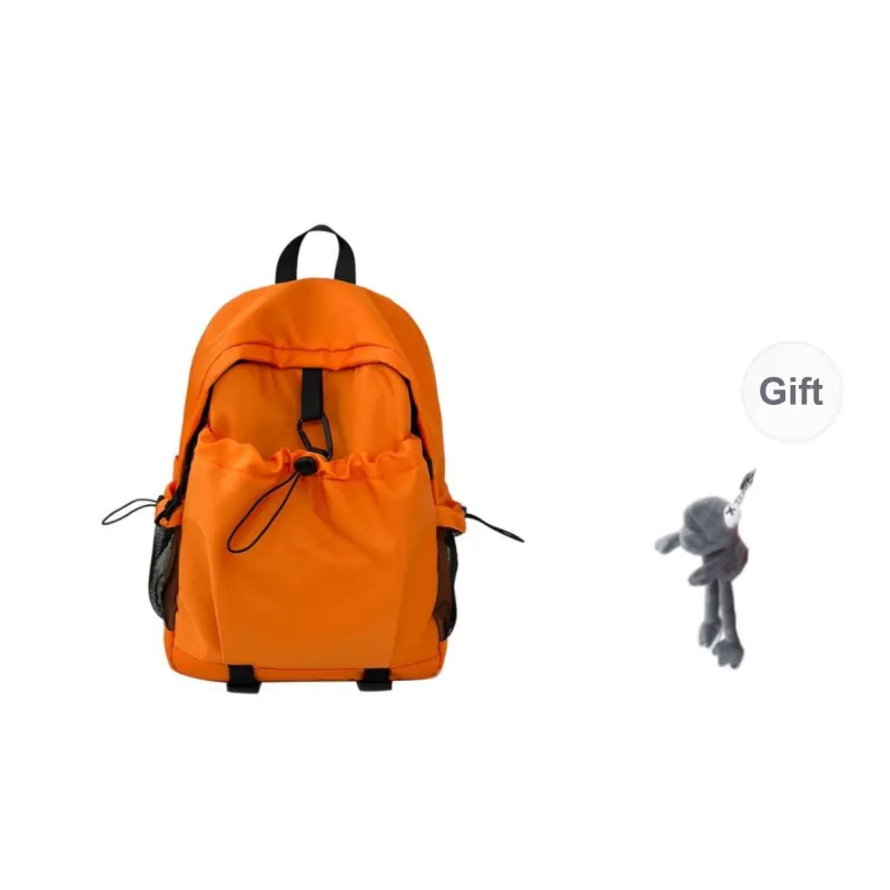 BRABOSTON Nylon Backpack Regular Unisex Gray/Black/Orange/Khaki-12