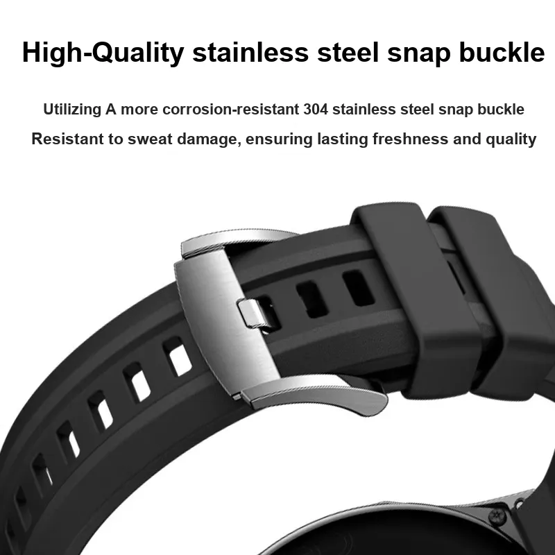 IBOANN Watch Band Huawei Compatibility Silicone Material-4