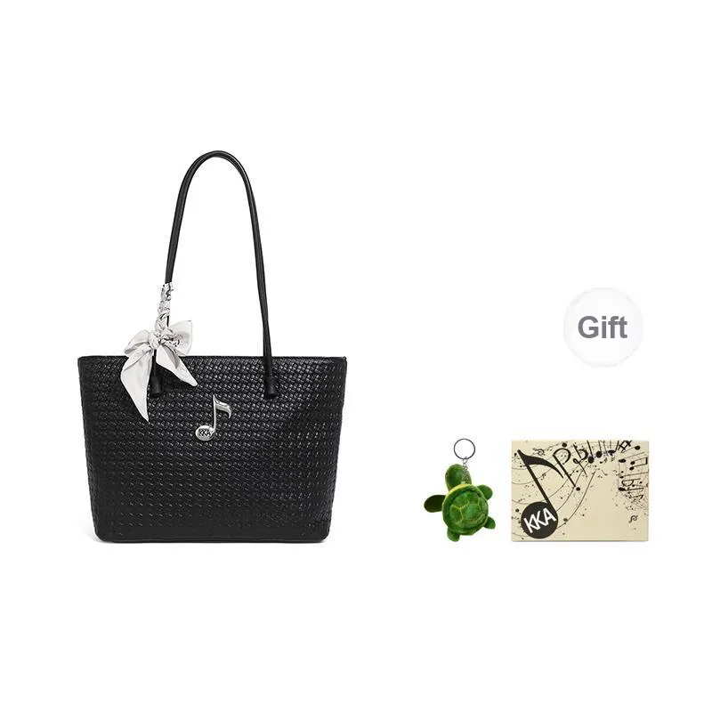 KKA PU Laminated Textile Handbag Shoulder Bag Women's Multicolor-9