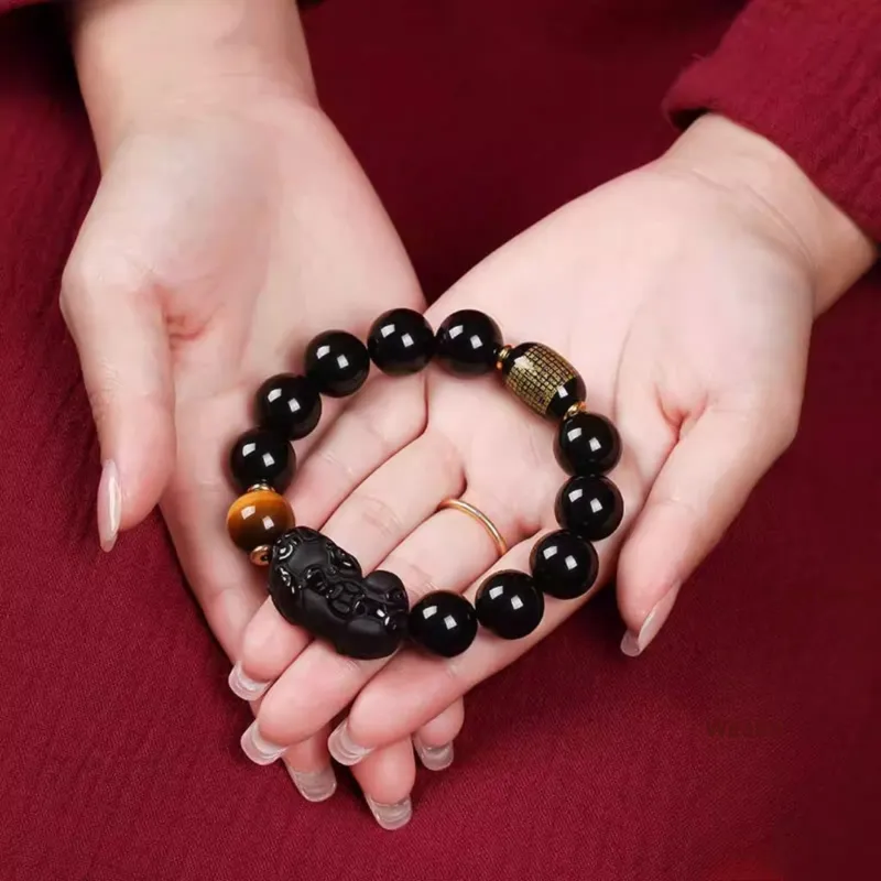 Olampe Obsidian Bracelets Men's-5