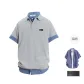 Heather Gray POLO (Comes with Blue Plaid Shirt+Brooch)