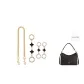 [Gold-Tone Three-Piece Set]Four-Leaf Clover 12cm+Four-Leaf Clover 1 Piece*2+Decorative Chain 45cm