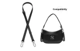 Black 1.8cm Wide with Silver Buckle, Adjustable 90-120cm
