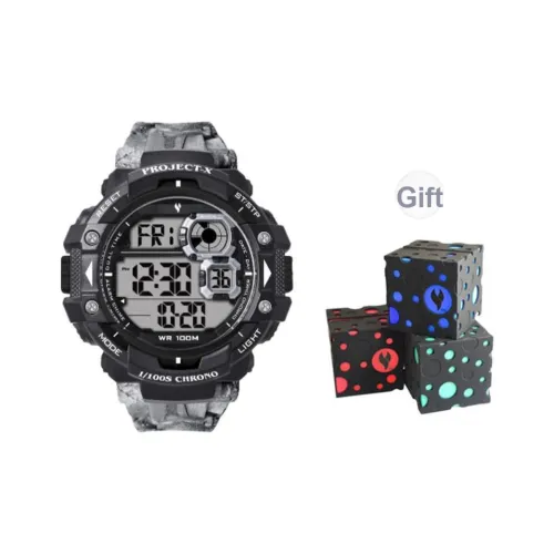 YOUNG STERNA Электронный Механизм Резиновый Ремешок Часы Мужские Черный Циферблат