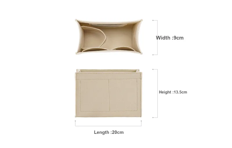 Lan Bao Fan Microfiber Shoulder Strap, Felt Liner Bag Strap Women's Ecru-13