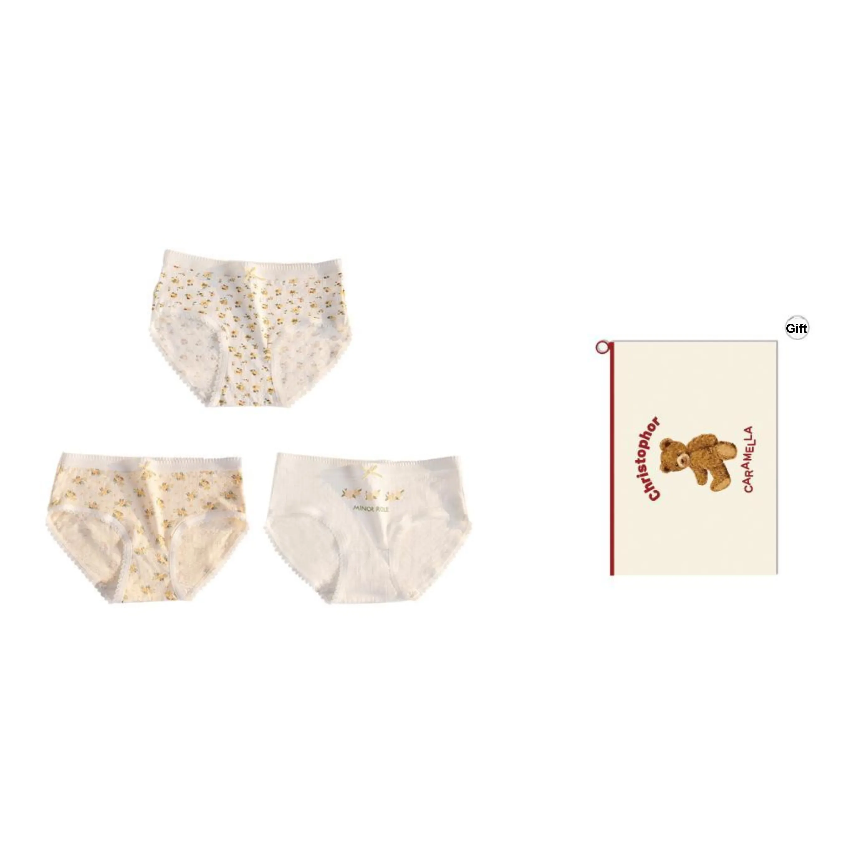 Caramella Underpants Women's Shopping Bag 3 Pack