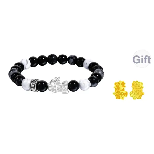 SINO GEM Natural Glass Cat Eye Bracelets Unisex SINO GEM Естественный Стекло Кошачий глаз Браслеты Унисекс