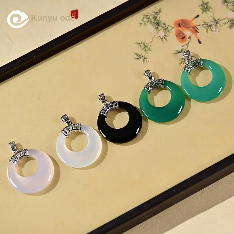 KUNYUYAO Agate Pendants Women's-16
