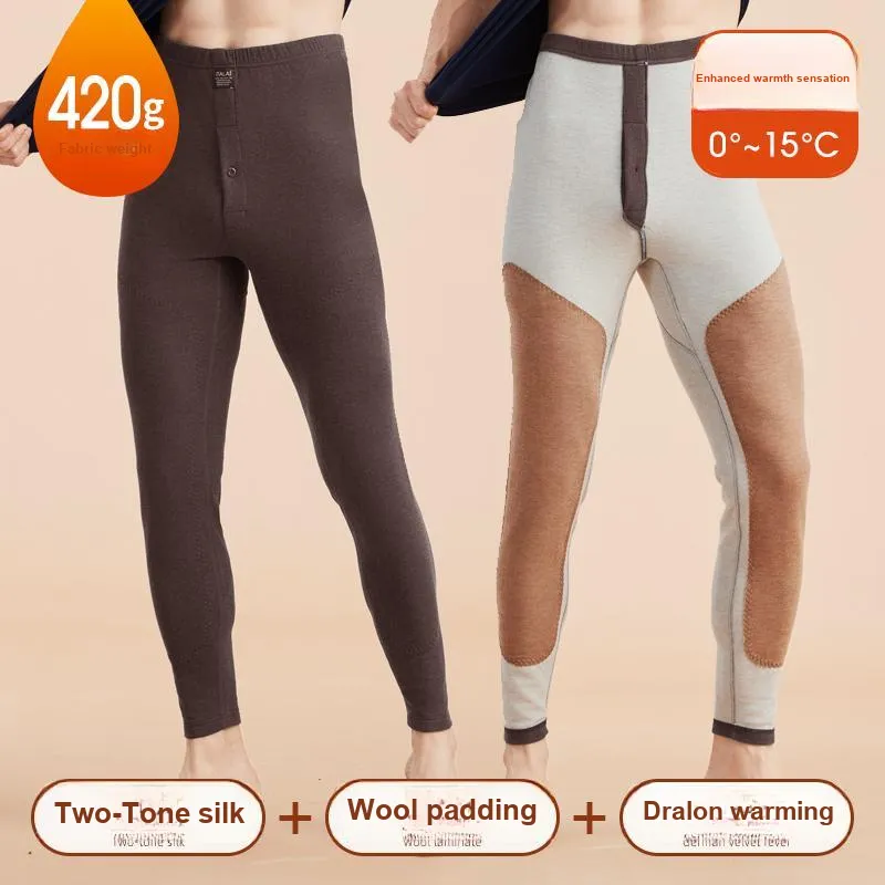 ITALAI Thermal Pants Men's Brown-1