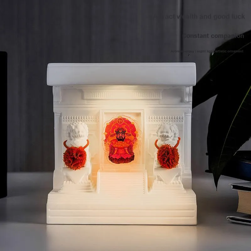 Meter Mood Enhancing Mascot Aromatherapy Lamp With Diffusion Stone Ornament Gift Box Set-6