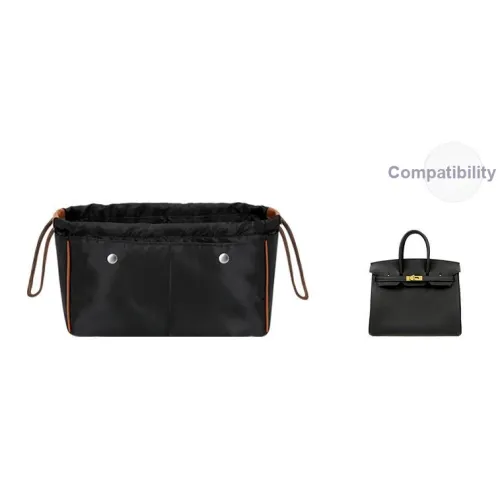 Прилив Сатин Сумка Вкладыш Женские Эбеново-черный Милкшейк белый Свет Шампанское