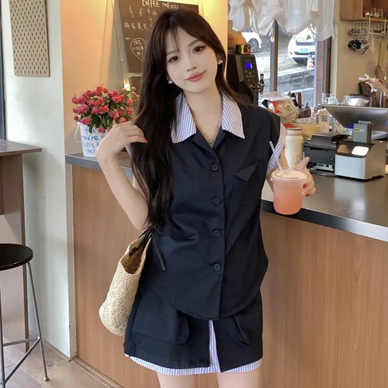 PAVEA Two Piece Skirt Sets Women's-8