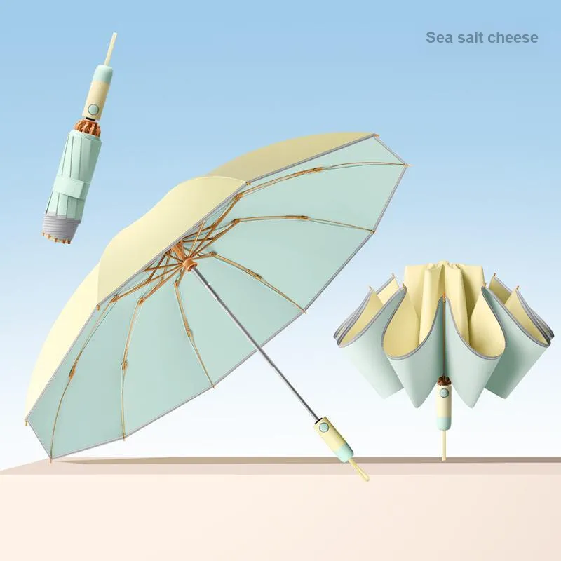 Imono Lightweight, Sun Protection, Compact, Stylish, Reinforced Thickened Folding Umbrella-2